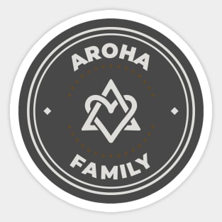 Astro Aroha family logo Sticker